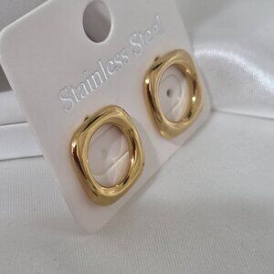 18K Gold Plated 316-L Stainless Steel Women's Earrings